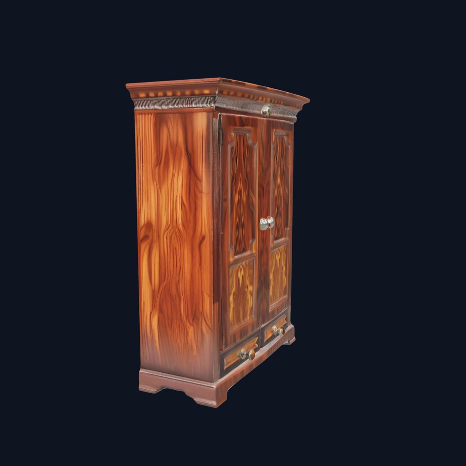 Vintage Wooden Cabinet model pack